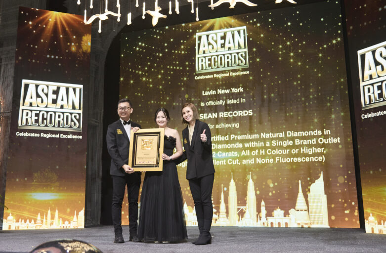 Lavin New York Officially Recognised by ASEAN Records for the Largest Inventory of GIA-Certified Premium Natural Diamonds Within a Single Brand Outlet