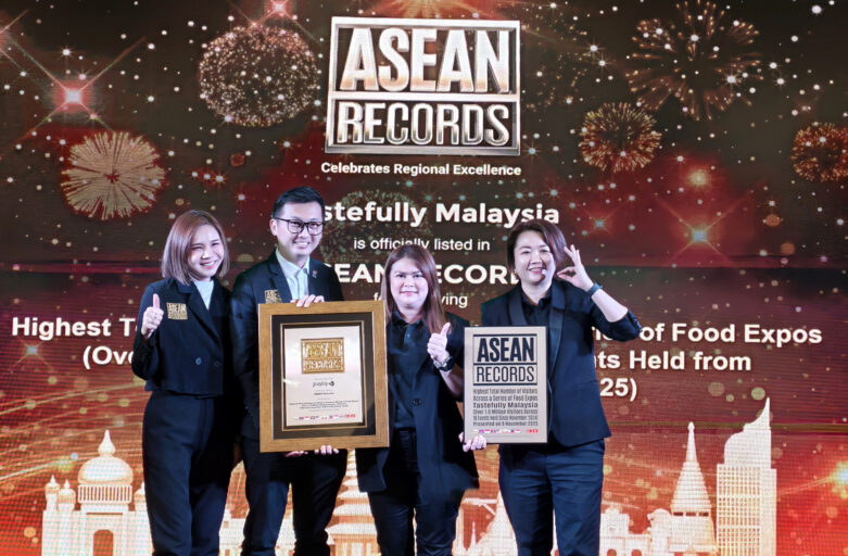 Tastefully Malaysia Receives ASEAN Records Recognition for Highest Total Number of Visitors Across a Series of Food Expos
