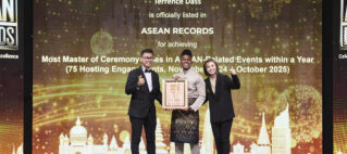 Terrence Dass Recognised by ASEAN Records for the Most Master of Ceremony Roles in ASEAN-Related Events within a Year
