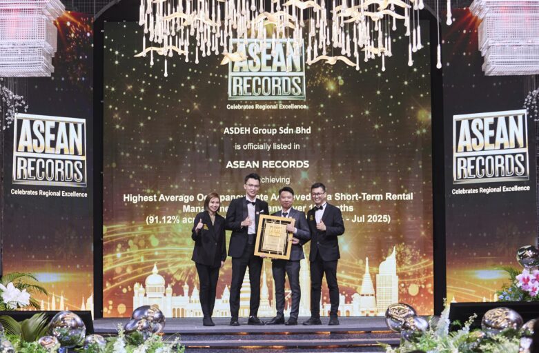 ASDEH Group Recognised by ASEAN Records for Achieving the Highest Average Occupancy Rate Over 12 Months