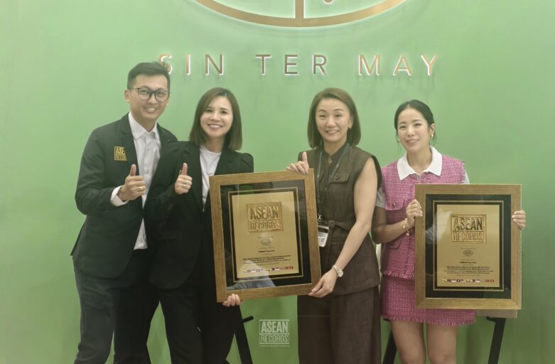 Sin Ter May Recognised by ASEAN Records for Two Landmark Achievements in 916 Gold Jewellery Design and Distribution