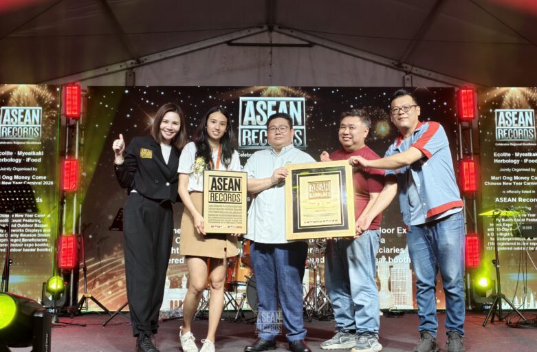 Mari Ong Money Come CNY Carnival Recognised by ASEAN Records for Hosting the Largest Chinese New Year Carnival by Booth Count in Malaysia