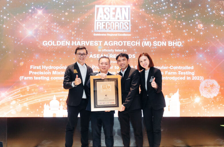 Golden Harvest Agrotech Recognised by ASEAN Records for Advancing Precision Hydroponic Fertiliser Production Through Computer-Controlled Innovation
