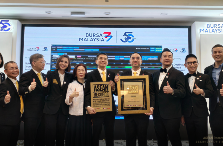 Golden Destinations Recognised by ASEAN Records for Becoming the First Publicly Listed B2B Travel Company in Malaysia