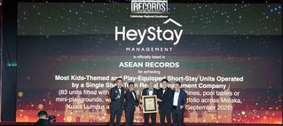 HeyStay Management Recognised by ASEAN Records for Operating the Most Kids-Themed and Play-Equipped Short-Stay Units