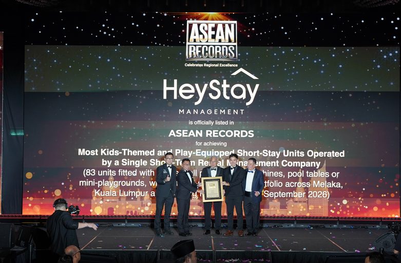 HeyStay Management Recognised by ASEAN Records for Operating the Most Kids-Themed and Play-Equipped Short-Stay Units