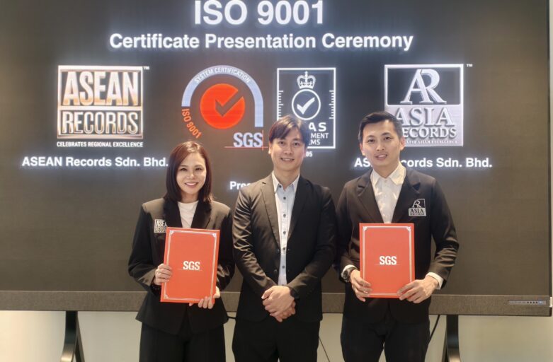 ASEAN Records and ASIA Records Achieve ISO 9001:2015 Certification by SGS