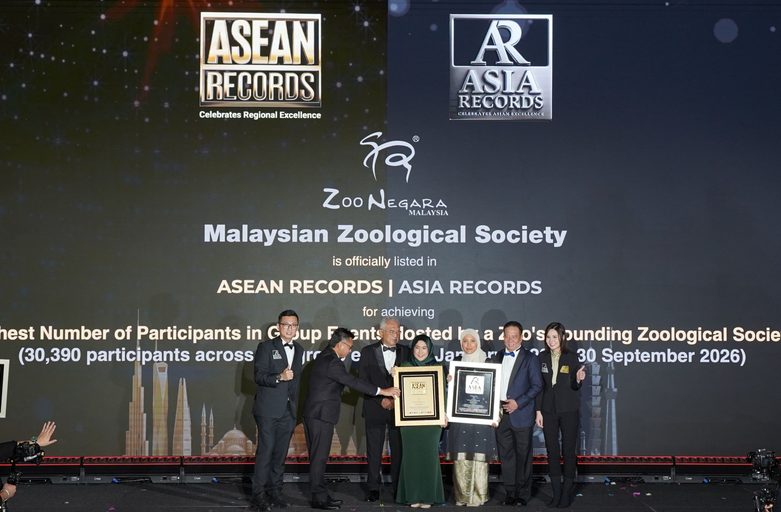 Zoo Negara Malaysia Recognised by ASEAN Records for Highest Number of Participants in Group Events Hosted by a Zoo’s Founding Zoological Society