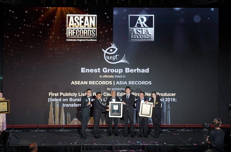 Enest Group Berhad Recognised by ASEAN Records for First Publicly Listed Raw Clean Edible Bird’s Nest Producer